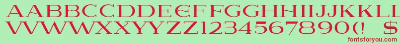 More about Lausanne Font Lausanne Font – Red Fonts on Green Background