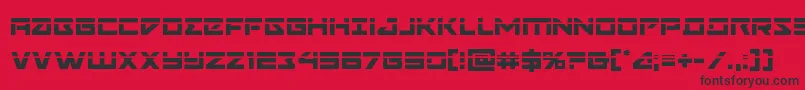 Navycadetlaser Font – Black Fonts on Red Background