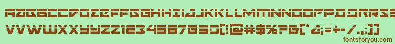 Navycadetlaser-fontti – ruskeat fontit vihreällä taustalla
