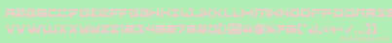 Navycadetlaser Font – Pink Fonts on Green Background