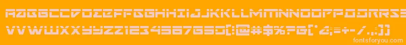 Navycadetlaser Font – Pink Fonts on Orange Background