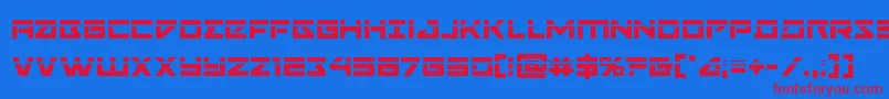 Navycadetlaser Font – Red Fonts on Blue Background