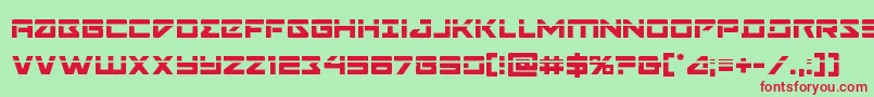 Navycadetlaser-fontti – punaiset fontit vihreällä taustalla