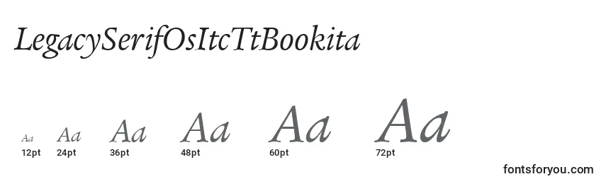 Размеры шрифта LegacySerifOsItcTtBookita
