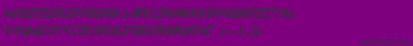 Pressdarlingleft Font – Black Fonts on Purple Background