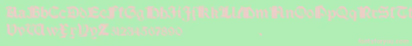 SalterioShadow Font – Pink Fonts on Green Background