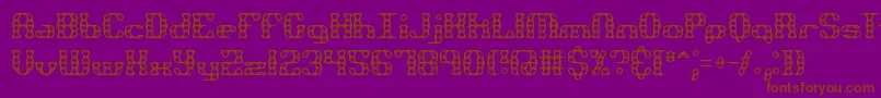 Brassknuckle Font – Brown Fonts on Purple Background