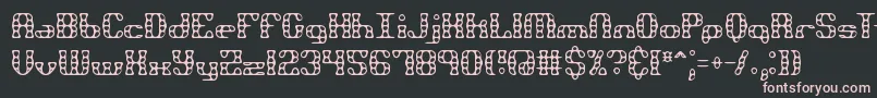 Brassknuckle Font – Pink Fonts on Black Background