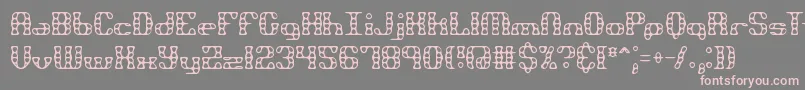 Brassknuckle Font – Pink Fonts on Gray Background
