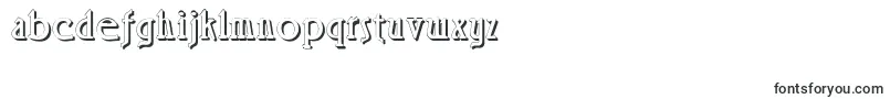 Fonte RossanoShadow – fontes do alfabeto