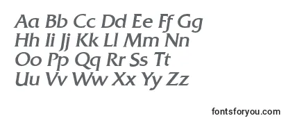 Schriftart QuadratserialItalic