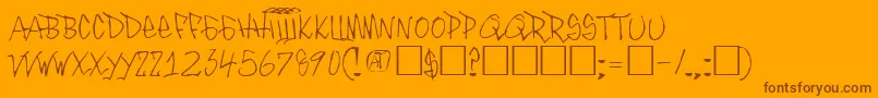 Más sobre la fuente InthacityRegular fuente InthacityRegular – Fuentes Marrones Sobre Fondo Naranja
