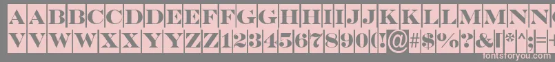 ASerifertitulcm Font – Pink Fonts on Gray Background