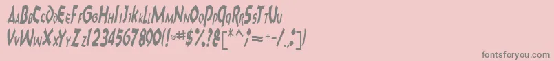 Charktext116RegularTtcon-Schriftart – Graue Schriften auf rosa Hintergrund