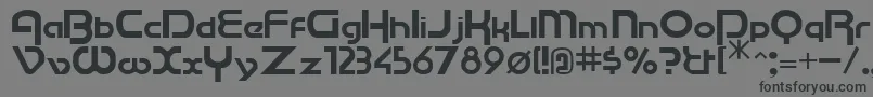 Cu Font – Black Fonts on Gray Background