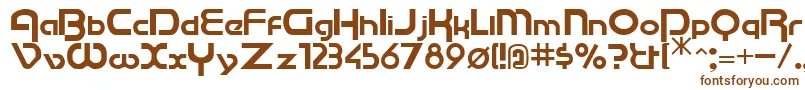 Cu Font – Brown Fonts on White Background