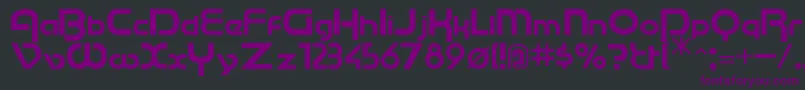 Cu Font – Purple Fonts on Black Background