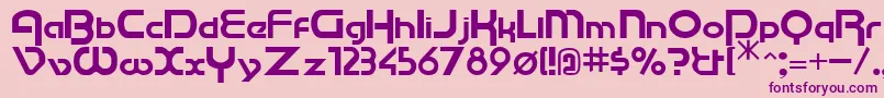 Cu Font – Purple Fonts on Pink Background