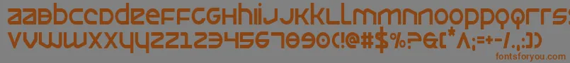 Opiliocond Font – Brown Fonts on Gray Background