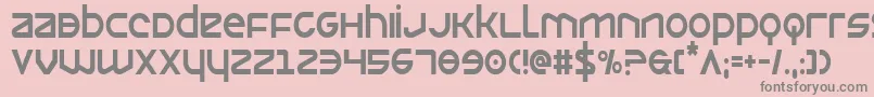 Opiliocond Font – Gray Fonts on Pink Background