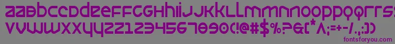 Opiliocond Font – Purple Fonts on Gray Background