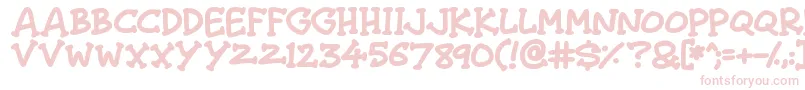 Shenanigans Font – Pink Fonts on White Background