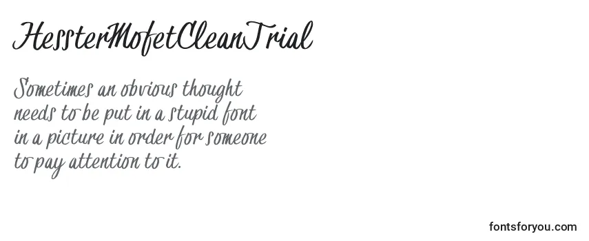 HessterMofetCleanTrial (55839) Font
