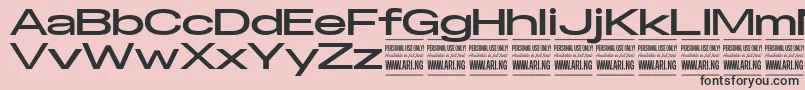 SpecifypersonalExexpbold Font – Black Fonts on Pink Background