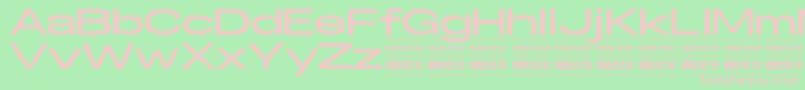 SpecifypersonalExexpbold Font – Pink Fonts on Green Background