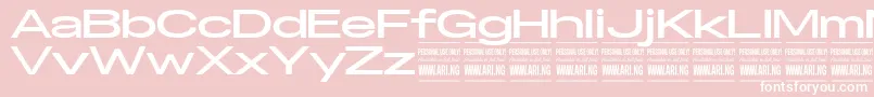 SpecifypersonalExexpbold Font – White Fonts on Pink Background