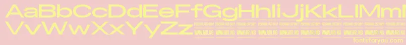 SpecifypersonalExexpbold Font – Yellow Fonts on Pink Background