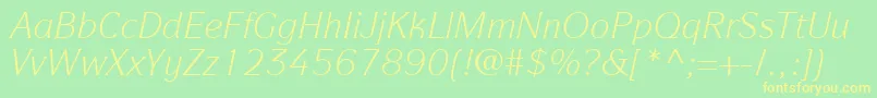 More about ItcSymbolLtBookItalic Font ItcSymbolLtBookItalic Font – Yellow Fonts on Green Background