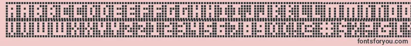 Шрифт Ygrid – чёрные шрифты на розовом фоне