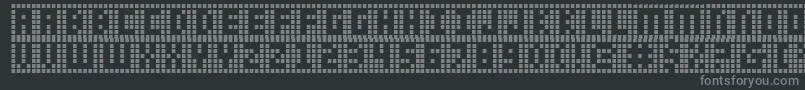Ygrid-Schriftart – Graue Schriften auf schwarzem Hintergrund
