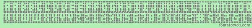 Ygrid Font – Gray Fonts on Green Background
