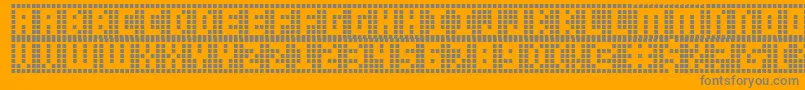 Ygrid-Schriftart – Graue Schriften auf orangefarbenem Hintergrund