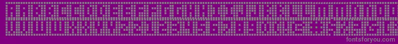 Ygrid Font – Gray Fonts on Purple Background