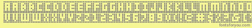 Saiba mais sobre a fonte Ygrid Fonte Ygrid – fontes cinzas em um fundo amarelo