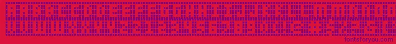 Ygrid Font – Purple Fonts on Red Background