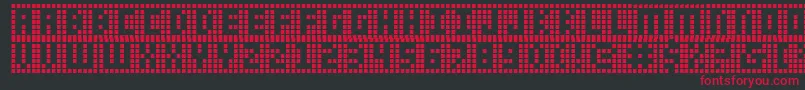 Ygrid-Schriftart – Rote Schriften auf schwarzem Hintergrund