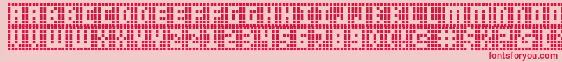 Шрифт Ygrid – красные шрифты на розовом фоне