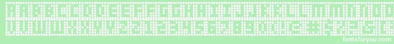 Ygrid Font – White Fonts on Green Background