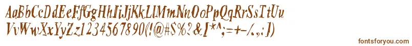 SixFeetUnder Font – Brown Fonts on White Background
