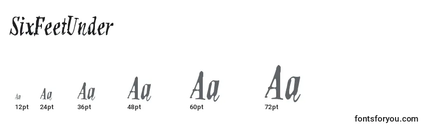 SixFeetUnder Font Sizes