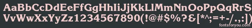 Korinnablackc Font – Pink Fonts on Black Background
