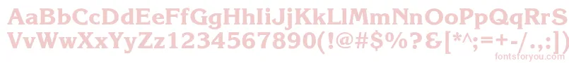 Korinnablackc Font – Pink Fonts on White Background