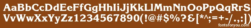 Шрифт Korinnablackc – белые шрифты на коричневом фоне