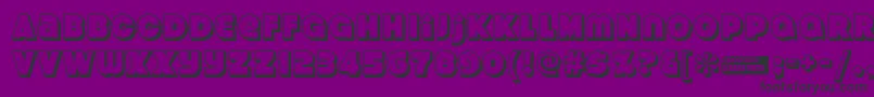 Strenuous ffy-Schriftart – Schwarze Schriften auf violettem Hintergrund
