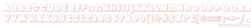 Strenuous ffy Font – Pink Fonts on White Background