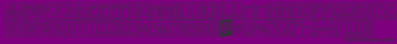 AModernocmotlup Font – Black Fonts on Purple Background